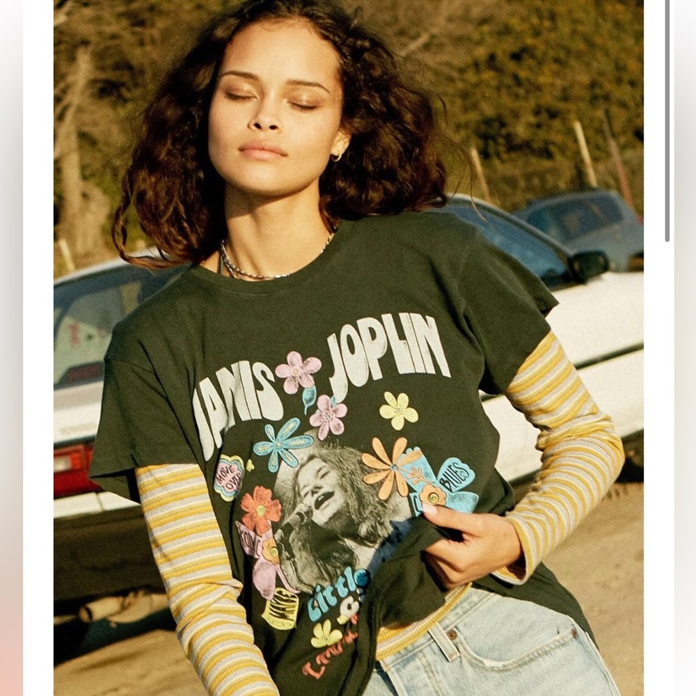 RARE Daydreamer | Janis Joplin Little Girl Blue Tour Tee | Medium - Picture 7 of 16